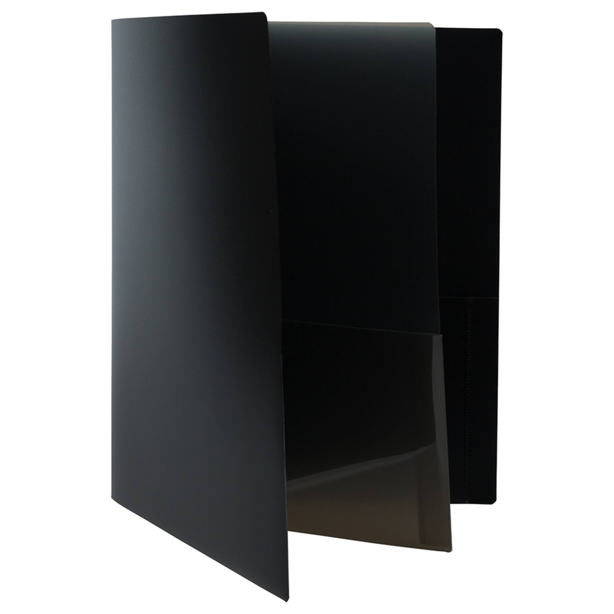 JAM Paper Heavy Duty Plastic 4-Pocket Folder